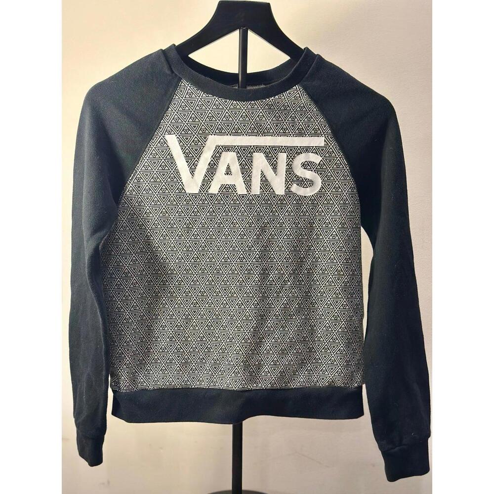 Vans XSmall Black and White Crewneck Sweatshirt